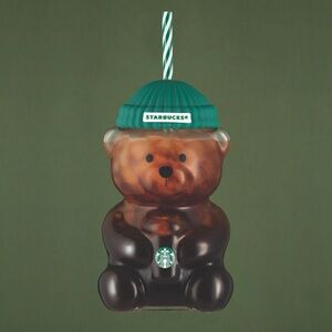 Starbucks Bearista Bear Glass Cold Cup